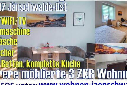 Wohnen auf Zeit Jänschwalde Kolonie - 3 Zimmer, 66 m&sup2;, 79&euro; | Angebot:23507247