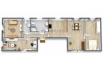 Etagenwohnung Ribnitz-Damgarten Damgarten - 4 Zimmer, 83 m&sup2;, 714&euro; | Angebot:26787493