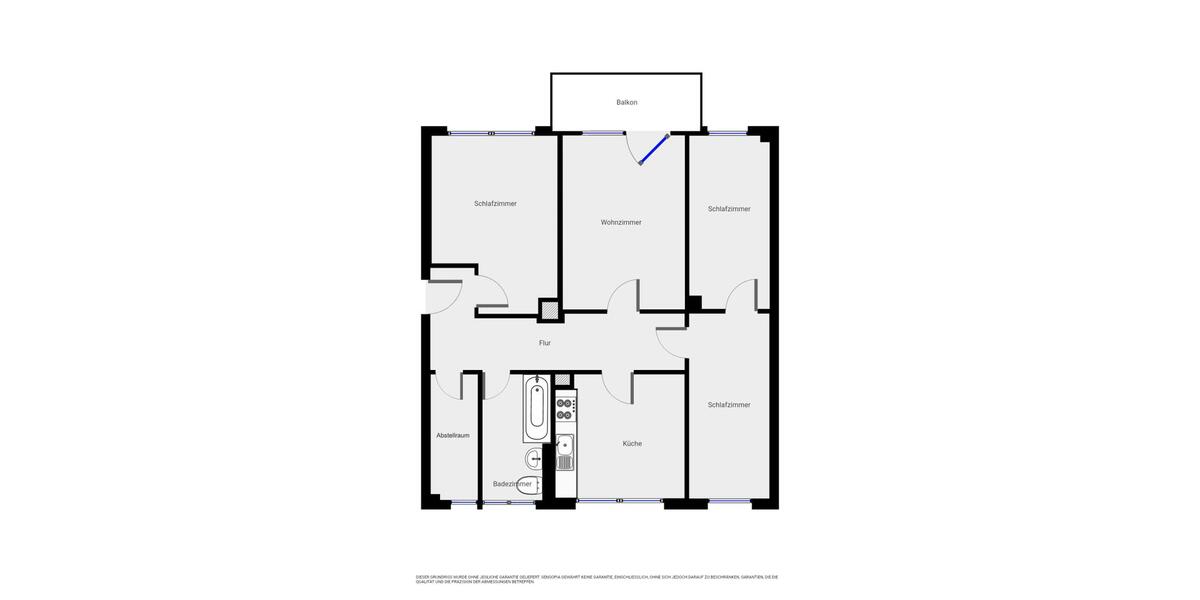 Erdgeschoßwohnung Torgau - 4 Zimmer, 86 m&sup2;, 472&euro; | Angebot:24984479