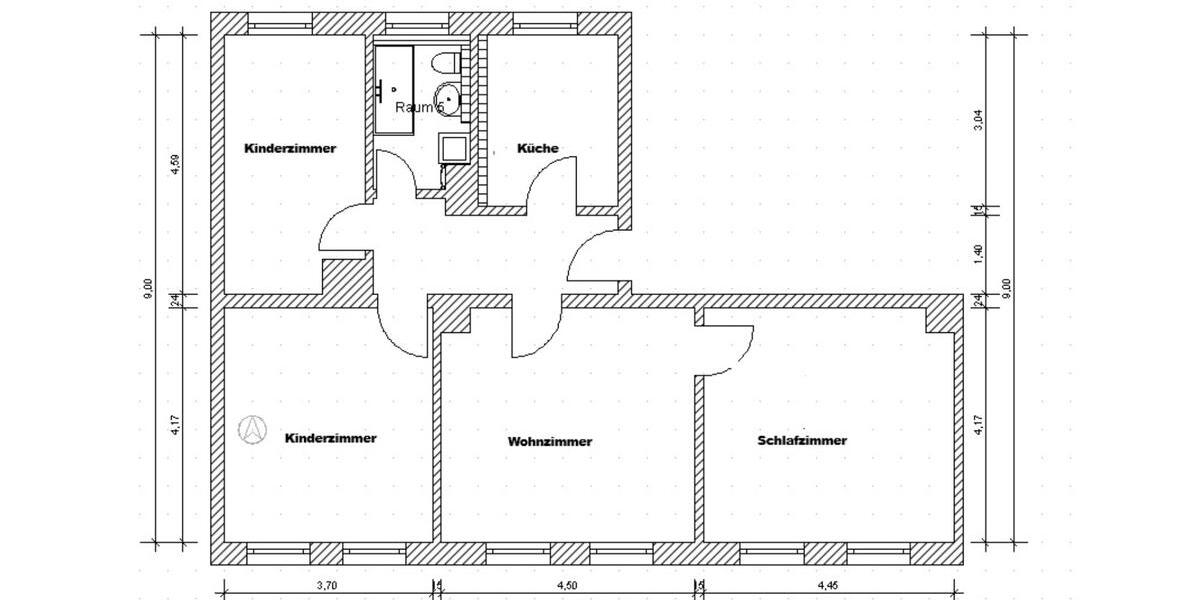 Etagenwohnung Kamenz - 4 Zimmer, 80 m&sup2;, 585&euro; | Angebot:23329885