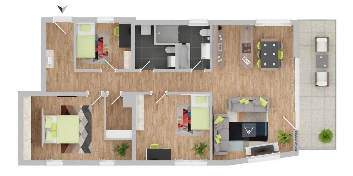 Etagenwohnung Sigmaringen - 4 Zimmer, 109 m&sup2;, 1.500&euro; | Angebot:26058790