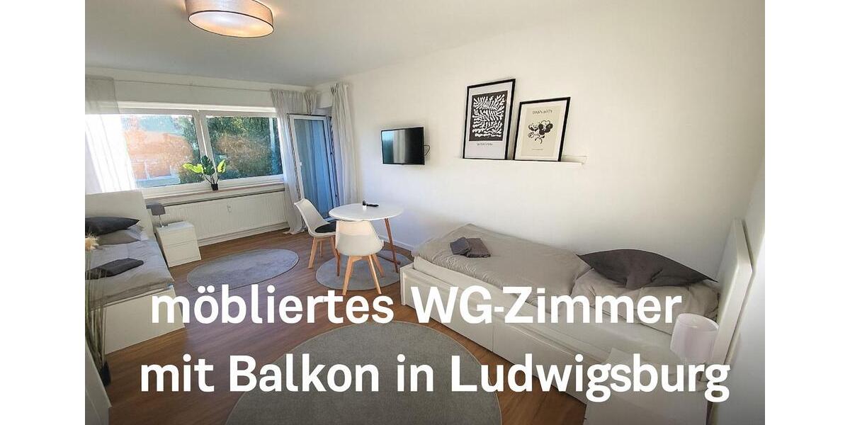 möbliertes WG-Zimmer mit Wlan, Smart-TV, eigener Balkon, Bad, Wc und Küche zur Teilung, Waschmaschine, Trockner 1 zimmer