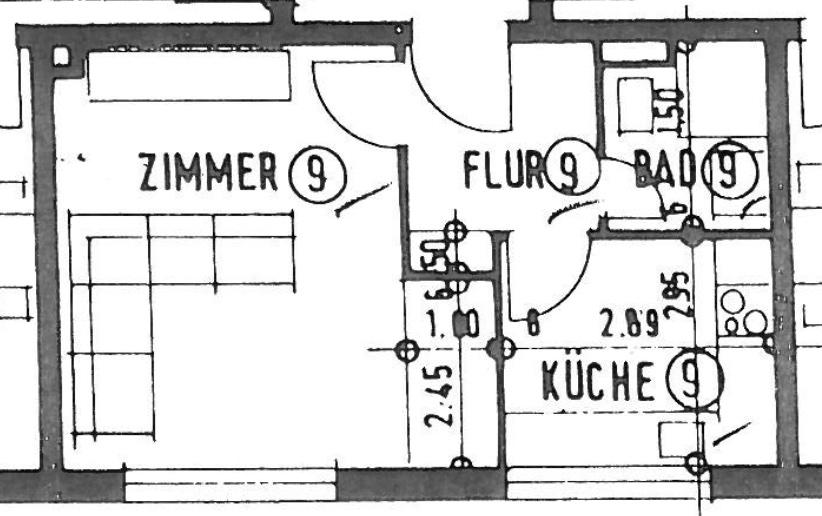 Etagenwohnung Kiel - 1 Zimmer, 34 m&sup2;, 680&euro; | Angebot:26022589