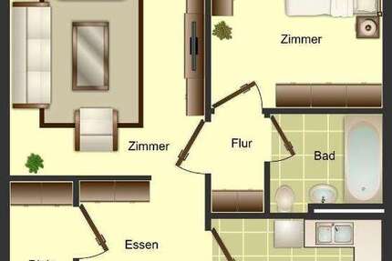Wohnung zum Mieten in Düsseldorf 621 € 55.92 m²