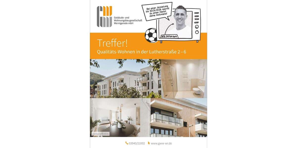 Etagenwohnung Wernigerode - 5 Zimmer, 123 m&sup2;, 1.517&euro; | Angebot:21675256