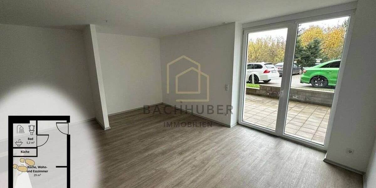 Moderne, barrierefreie 1-Zimmer-Wohnung mit Terrasse in Nabburg - ideal für jedes Alter 1 zimmer