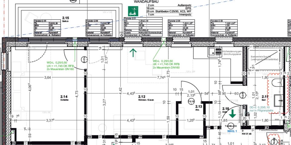 Etagenwohnung Pfaffenhofen an der Ilm - 2 Zimmer, 60 m&sup2;, 950&euro; | Angebot:24887374