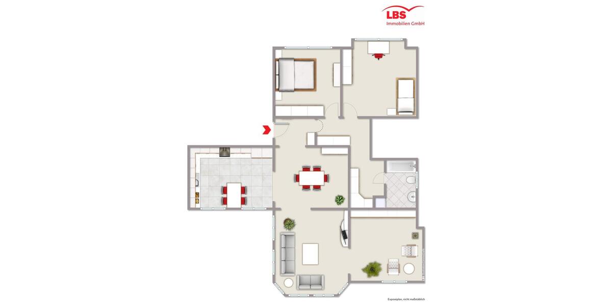 Erdgeschoßwohnung Duisburg Rheinhausen - 4 Zimmer, 149 m&sup2;, 1.600&euro; | Angebot:26531409