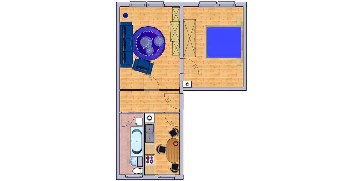 Erdgeschoßwohnung Frankenberg (Sachsen) - 2 Zimmer, 46 m&sup2;, 253&euro; | Angebot:22739675