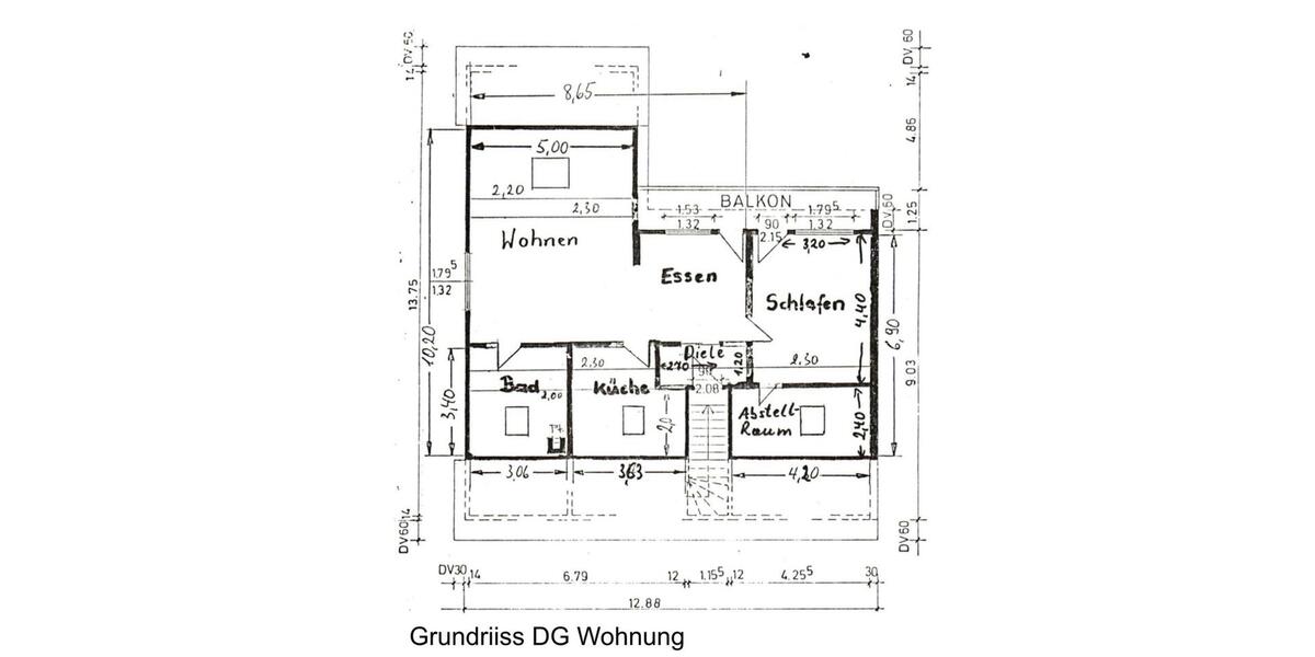 Dachgeschoßwohnung Andechs - 3 Zimmer, 75 m&sup2;, 1.100&euro; | Angebot:26427229