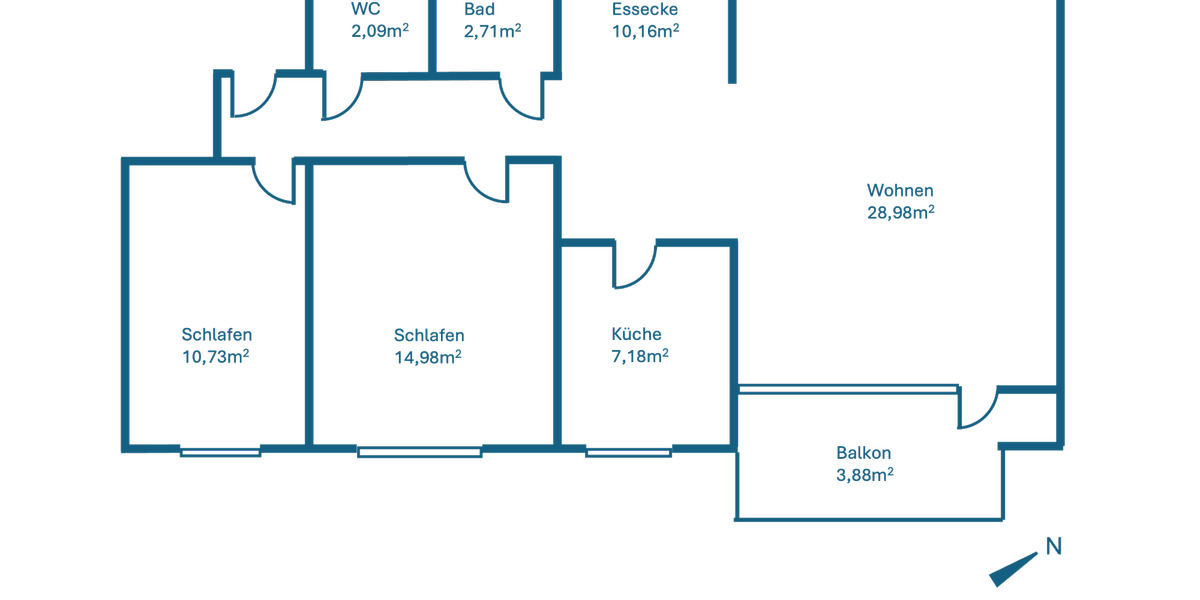 Hochparterre Fürstenfeldbruck - 3 Zimmer, 87 m&sup2;, 1.680&euro; | Angebot:25151889