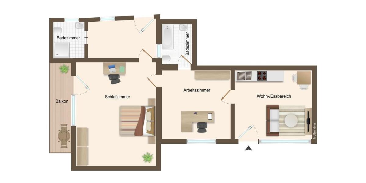 Erdgeschoßwohnung Neustadt an der Weinstraße - 2 Zimmer, 67 m&sup2;, 550&euro; | Angebot:24801400