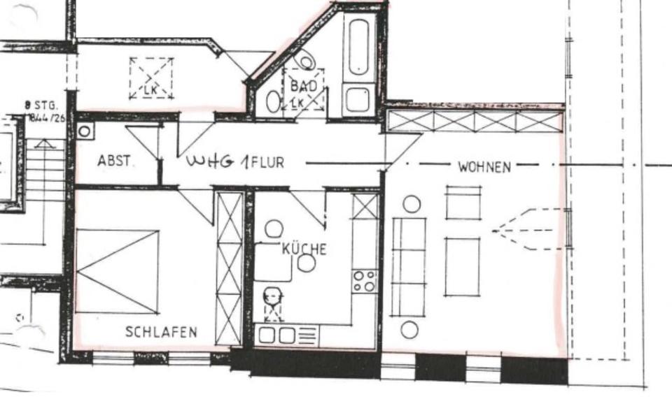 Dachgeschoßwohnung Finsterwalde - 2 Zimmer, 71 m&sup2;, 490&euro; | Angebot:24976258