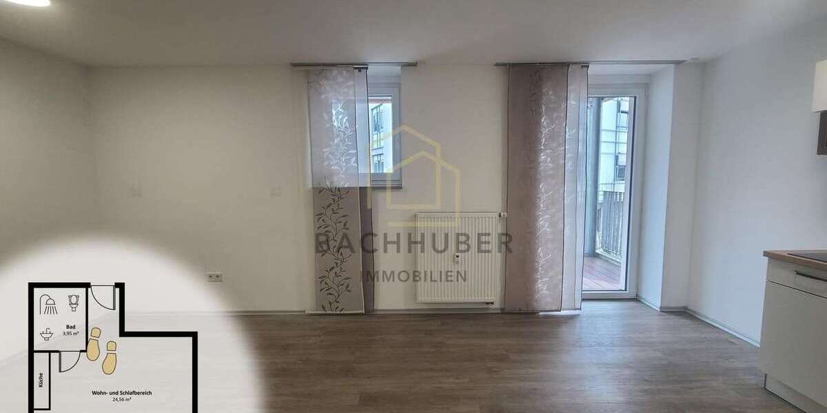 Etagenwohnung Nabburg Wiesmühle - 1 Zimmer, 32 m&sup2;, 520&euro; | Angebot:24618771