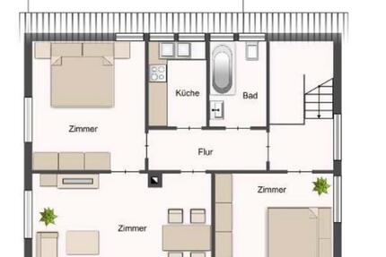 Wohnen auf Zeit Mössingen - 3 Zimmer, 55 m&sup2;, 525&euro; | Angebot:25218246