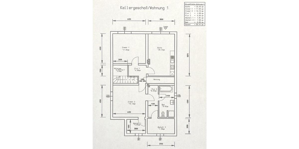 Etagenwohnung Rotenburg (Wümme) - 2 Zimmer, 90 m&sup2;, 650&euro; | Angebot:26495671