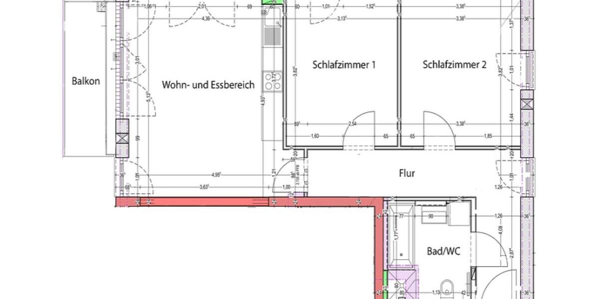 3 Zimmer, vollmöbliert und ausgestattet - Regensbg West - für 4 Personen - 3 zimmer
