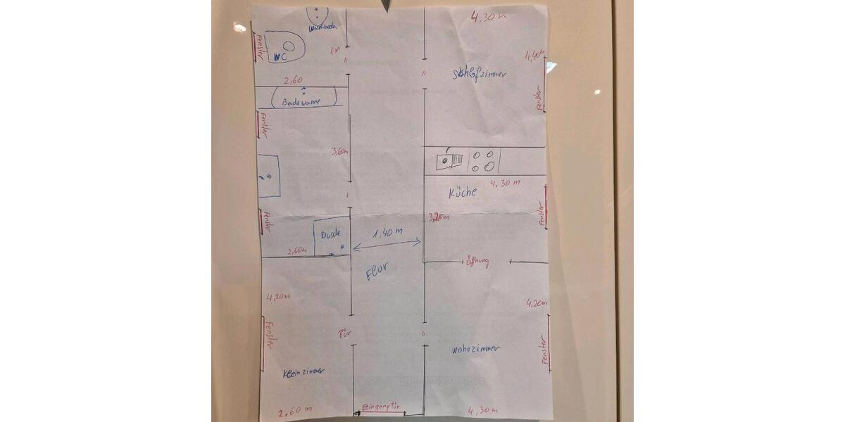 Erdgeschoßwohnung Friedrichsthal - 3 Zimmer, 85 m&sup2;, 800&euro; | Angebot:26260789