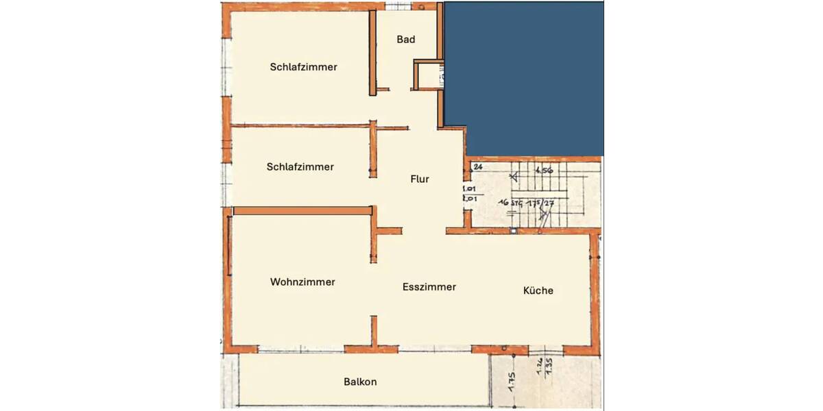 Etagenwohnung Bad Vilbel Kernstadt - 4 Zimmer, 103 m&sup2;, 1.890&euro; | Angebot:26065038