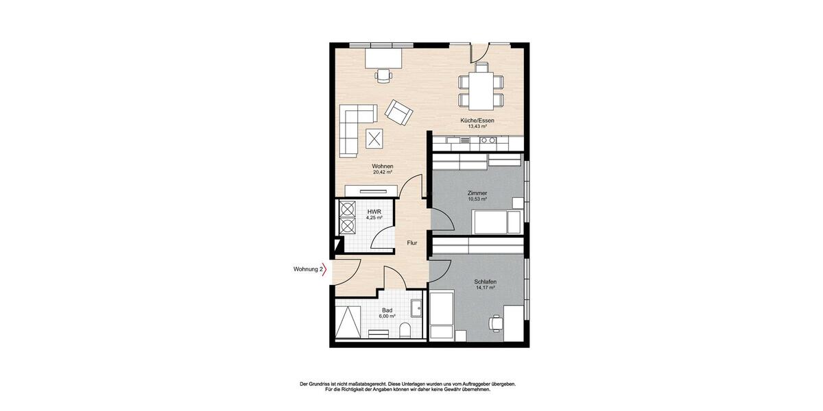 Etagenwohnung Wiesmoor - 3 Zimmer, 80 m&sup2;, 875&euro; | Angebot:25545484
