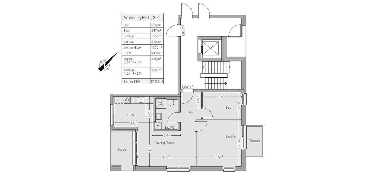 Erdgeschoßwohnung Schwäbisch Hall - 3 Zimmer, 67 m&sup2;, 876&euro; | Angebot:24943150