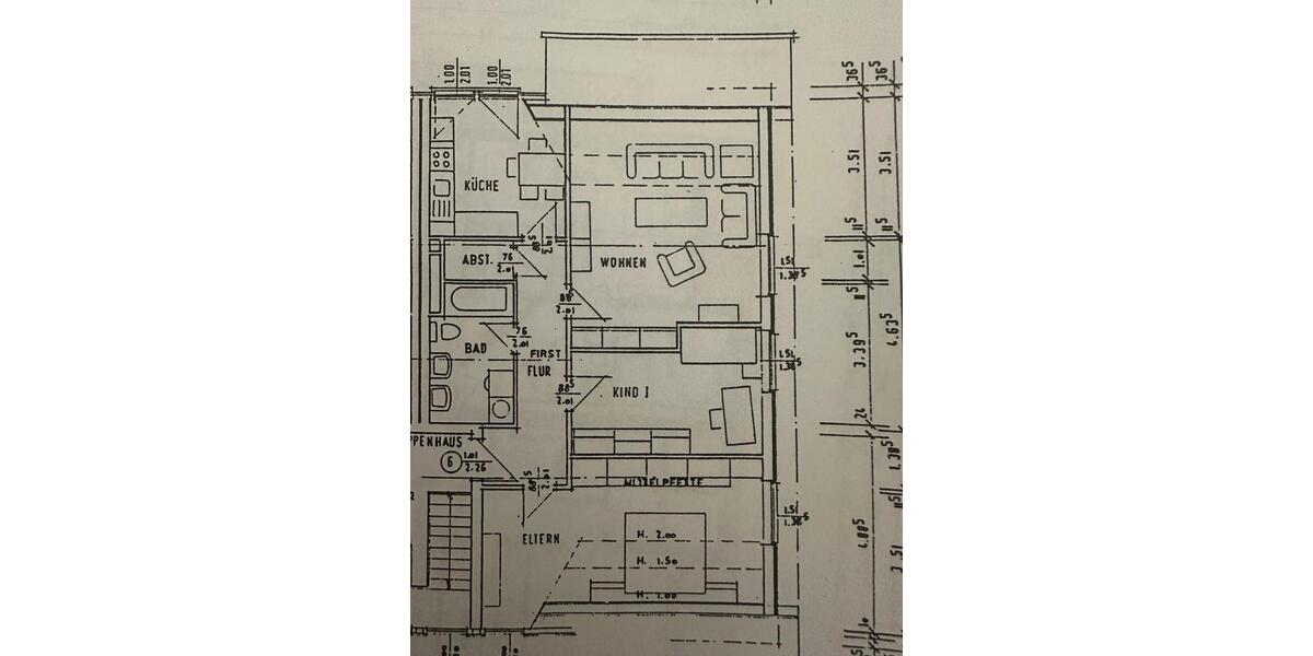 Etagenwohnung Emsdetten - 3 Zimmer, 82 m&sup2;, 980&euro; | Angebot:26076089
