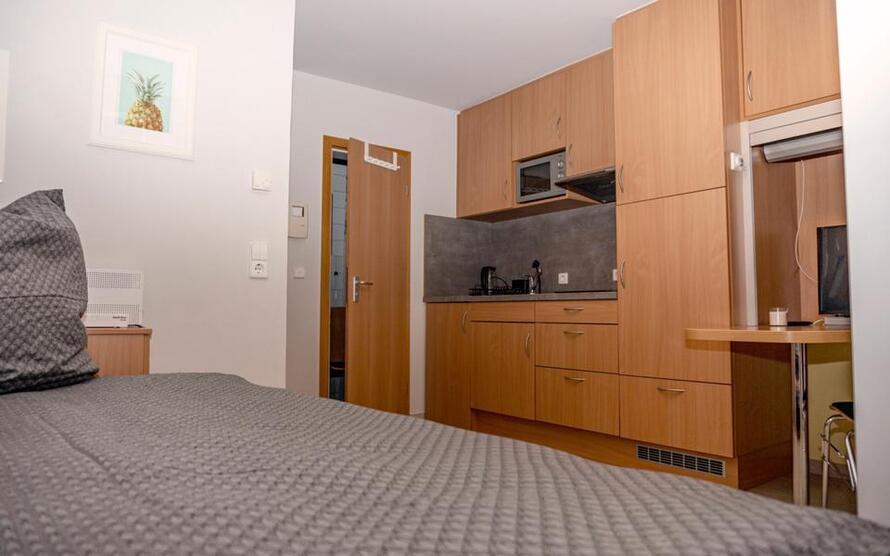 1-Zimmer City Apartment mit Wlan, TV, DuscheWC, Küche, Waschmaschine, Trockner
