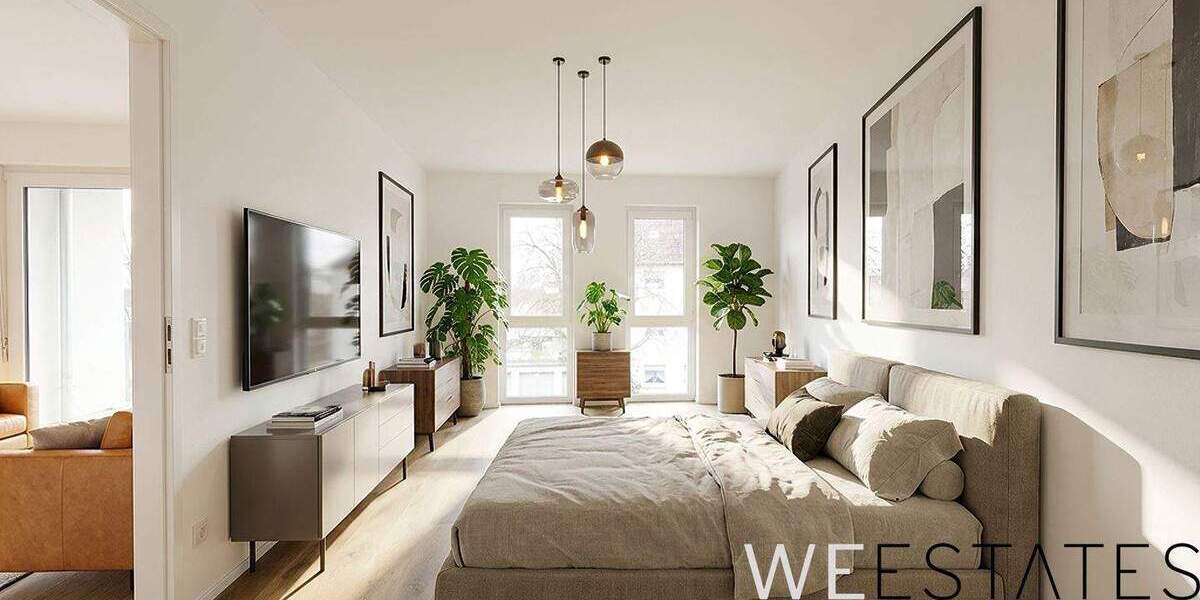 Etagenwohnung Düsseldorf Eller - 2 Zimmer, 60 m&sup2;, 1.145&euro; | Angebot:25683485
