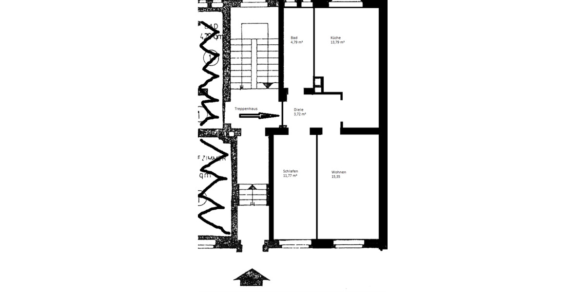 Whg. 2 Zi Wohn-Kü Di Bad K 50 qm Nähe UNI-Hannover 1.4.26 2 zimmer