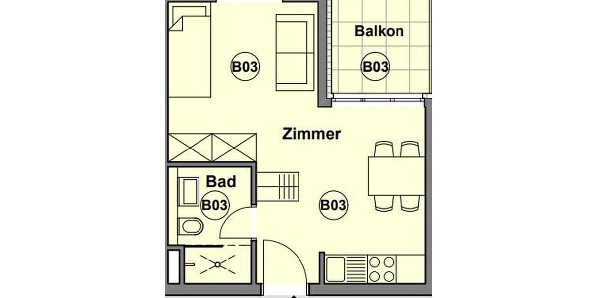 Etagenwohnung Idstein - 1 Zimmer, 28 m&sup2;, 550&euro; | Angebot:26421123