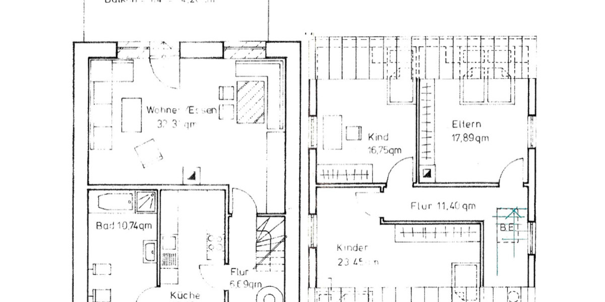 Moderne 4-ZKB-Wohnung mit Sauna, Balkon und Einbauküche 4 zimmer