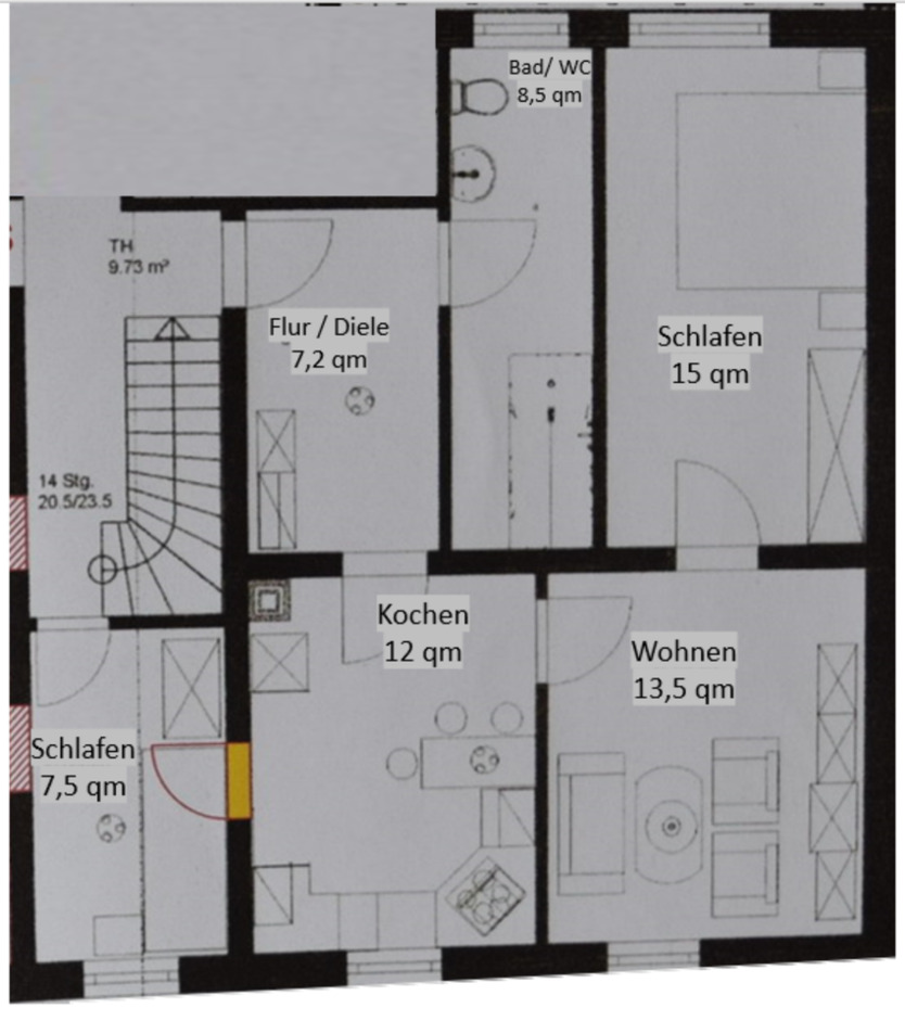 4 Zimmer Wohnung