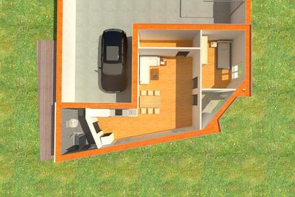 Wohnung mit Terrasse, Garagenstellplatz und Einbauküche 2 zimmer