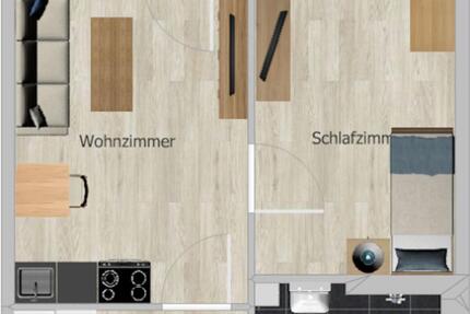 Wohnung Bad Oeynhausen - 2 Zimmer, 48 m&sup2;, 861&euro; | Angebot:22051337