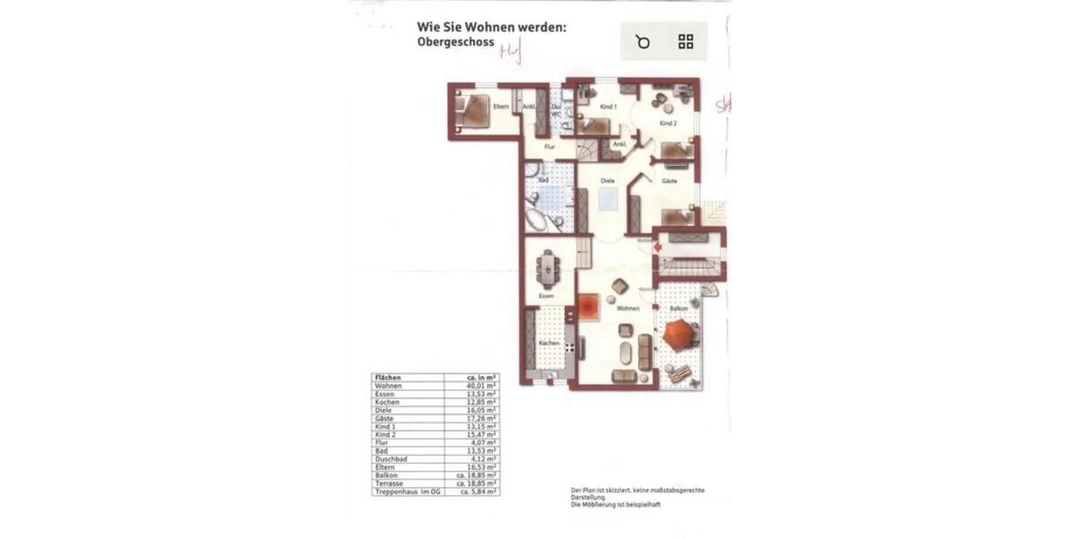 Etagenwohnung Schallstadt - 5 Zimmer, 185 m&sup2;, 2.450&euro; | Angebot:26615326