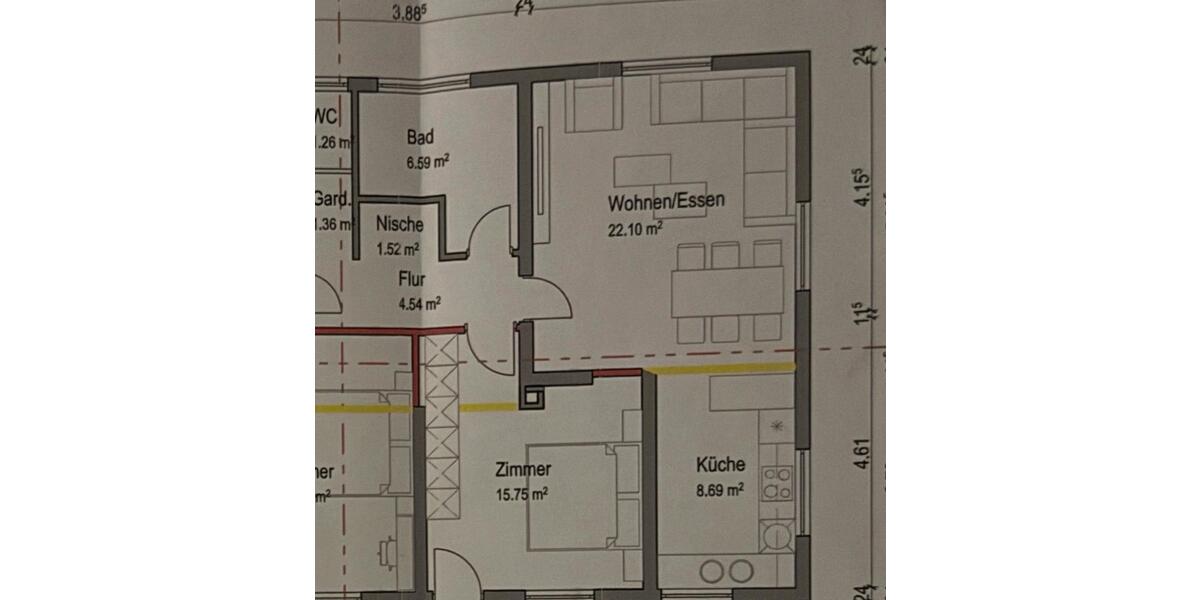 Kernsanierte 2-Zimmer-Wohnung 2 zimmer