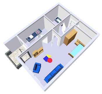 Etagenwohnung Kiel Schreventeich - 1 Zimmer, 40 m&sup2;, 516&euro; | Angebot:25910790