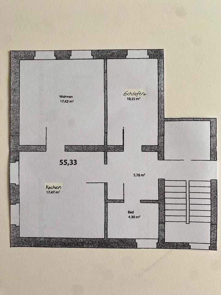 2-Raum Wohnung im Zentrum von 03159 Döbern