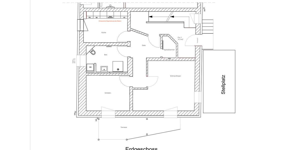 Terrassenwohnung Nagold - 2 Zimmer, 73 m&sup2;, 800&euro; | Angebot:24846763