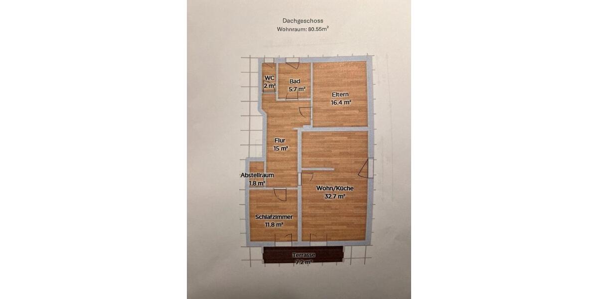 Dachgeschoßwohnung Berching - 3 Zimmer, 80 m&sup2;, 830&euro; | Angebot:25658222