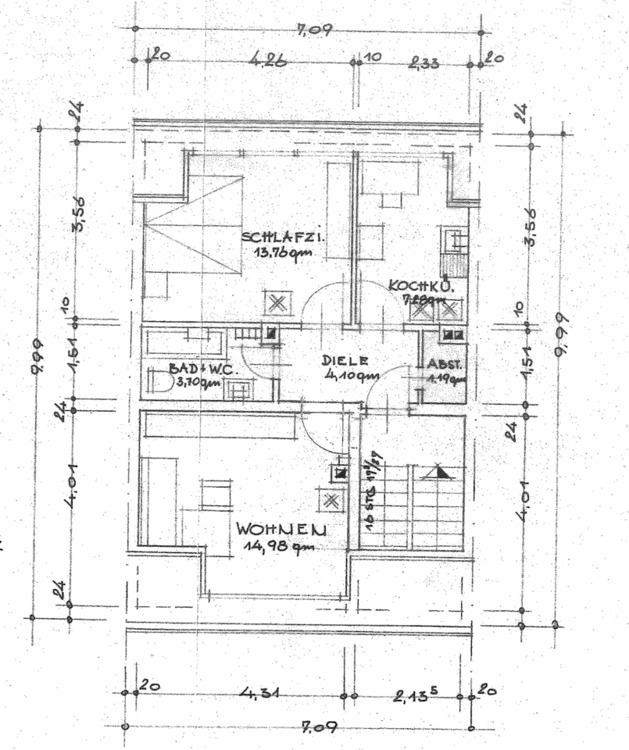 Helle 2-Zimmer Dachgeschosswohnung in Köln Deutz am RHEIN! zimmer