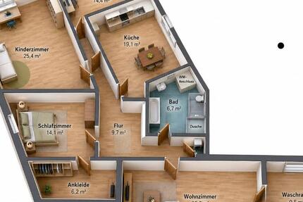 Wohnung Ilmenau - 4 Zimmer, 135 m&sup2;, 985&euro; | Angebot:26368263