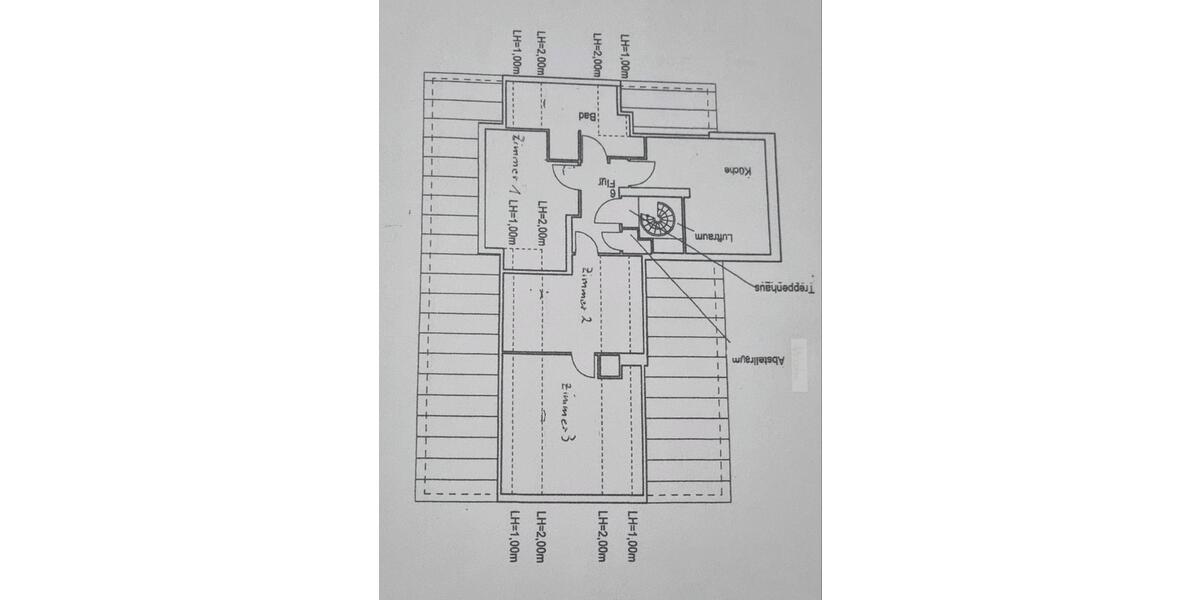 Dachgeschoßwohnung Nidda - 3 Zimmer, 60 m&sup2;, 480&euro; | Angebot:26277013