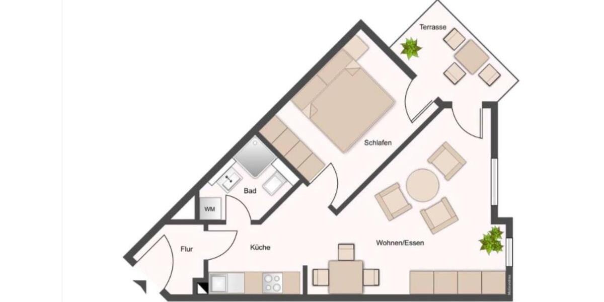 Etagenwohnung Freital - 2 Zimmer, 42 m&sup2;, 550&euro; | Angebot:26614618