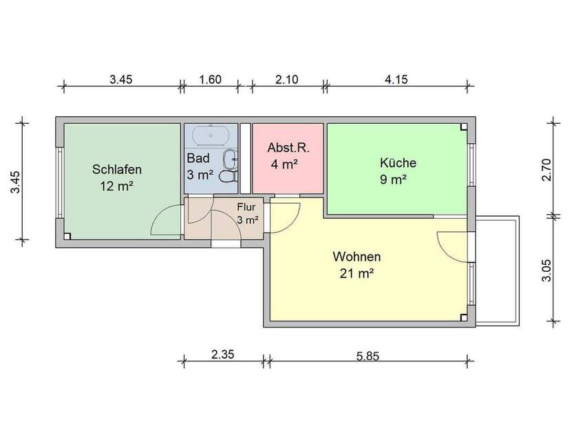 Ihre neue 2-Raum-Wohnung wartet schon! 2 zimmer
