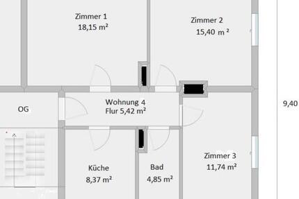 3 - Zimmer Wohnung mit eigenem Garten zu vermieten 3 zimmer