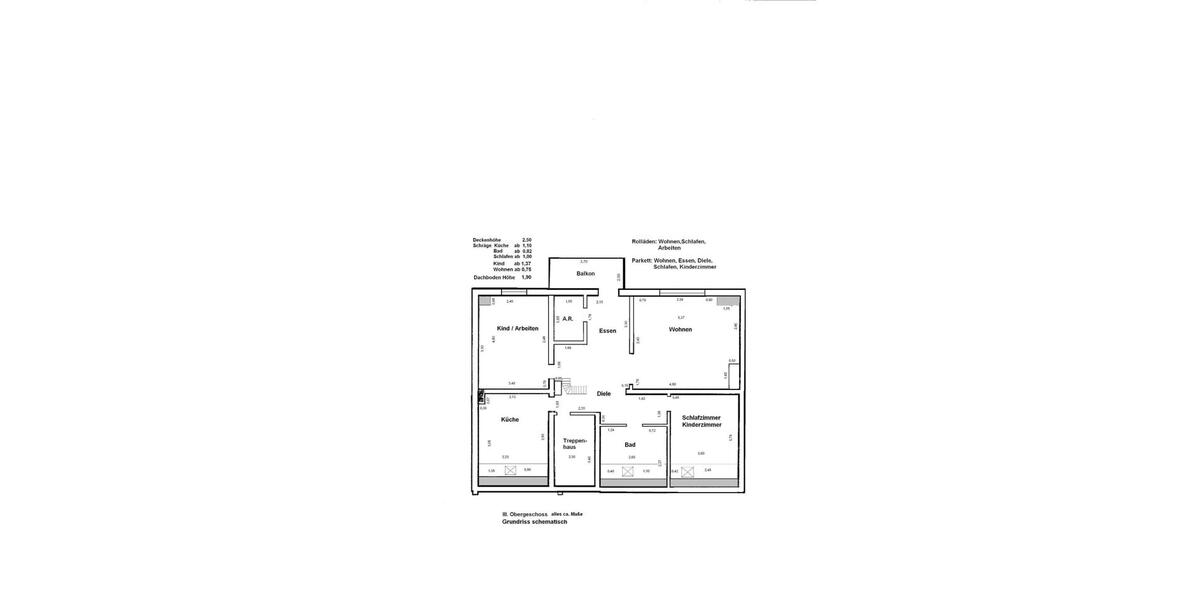 Dachgeschoßwohnung Solingen Aufderhöhe - 3 Zimmer, 90 m&sup2;, 700&euro; | Angebot:24373295