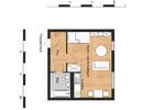 1-Raum-Wohnung im Stadtzentrum