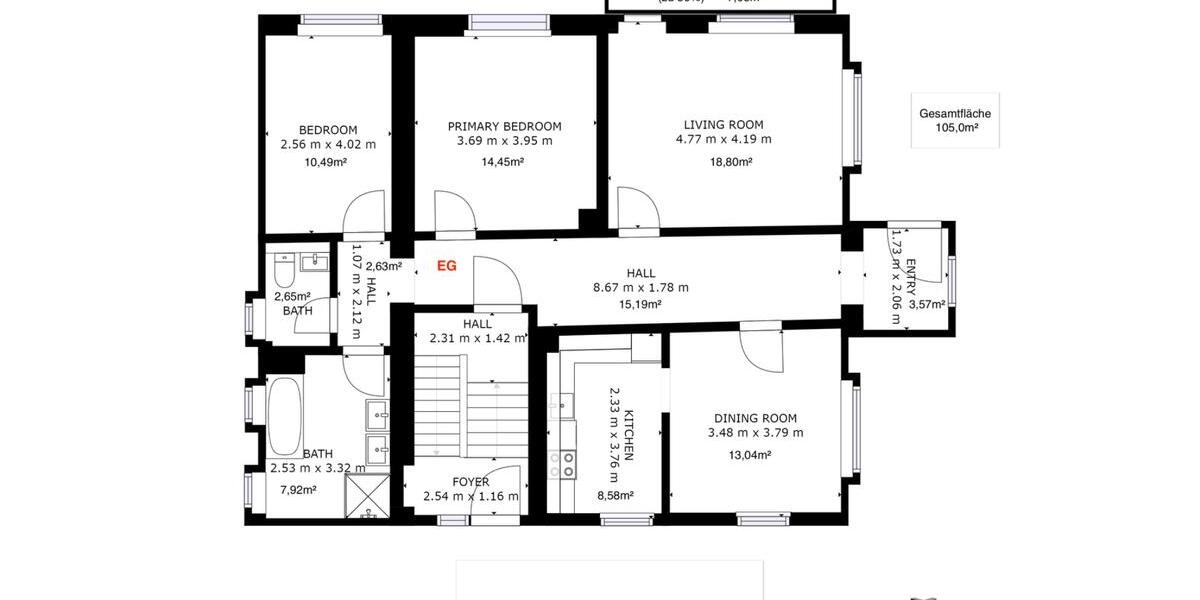 Erdgeschoßwohnung Landau an der Isar - 4 Zimmer, 105 m&sup2;, 975&euro; | Angebot:26568428