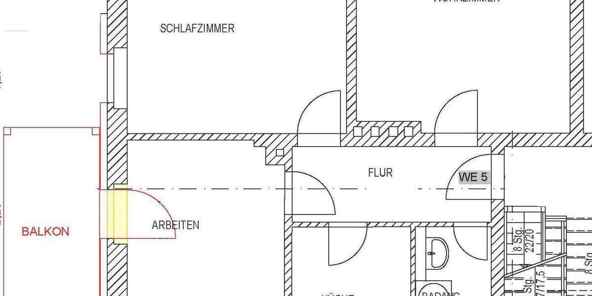 Etagenwohnung Freital - 3 Zimmer, 71 m&sup2;, 540&euro; | Angebot:25776482